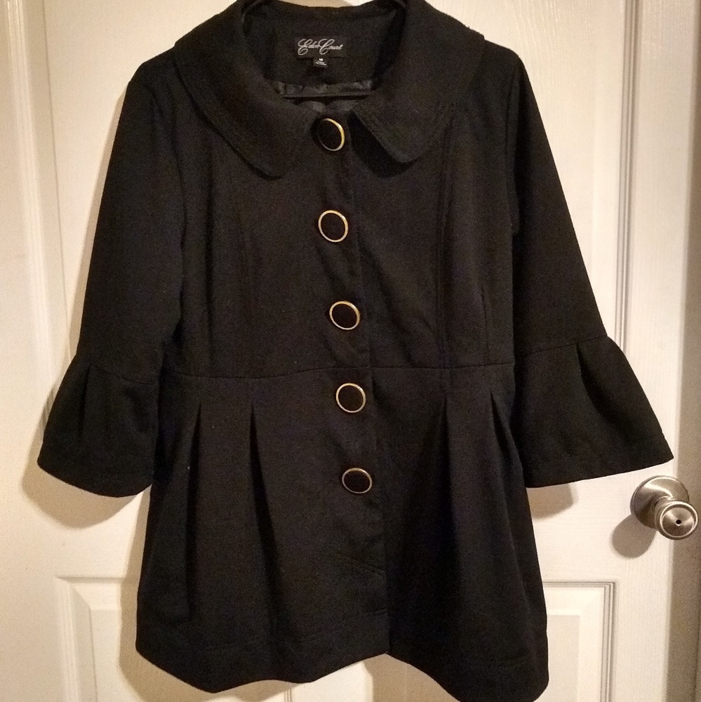 French flare pea coat